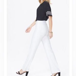 NYDJ Marilyn Cut Stretch Linen Pants - 14